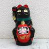 Made In Japan Lucky Daruma Cat Black (Small)
