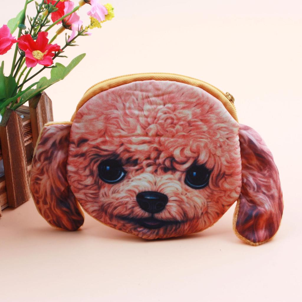 Portofel pentru monede Pisică și Câine Harajuku: Portcard cu Animale Drăguțe & Portofel Mic Tip Plic