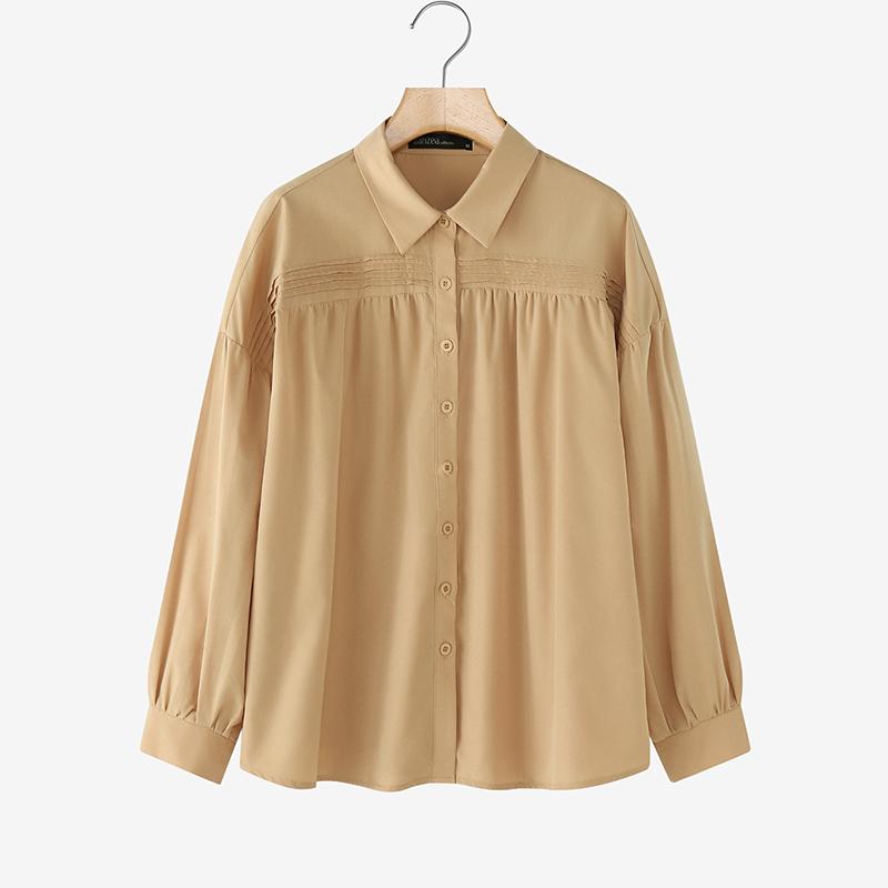 ZANZEA Dámská ležérní halenka s dlouhým rukávem s dlouhým rukávem