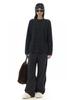 Available Korean Style Jennie Lace Patchwork Fleece Wide-Leg Casual Pants