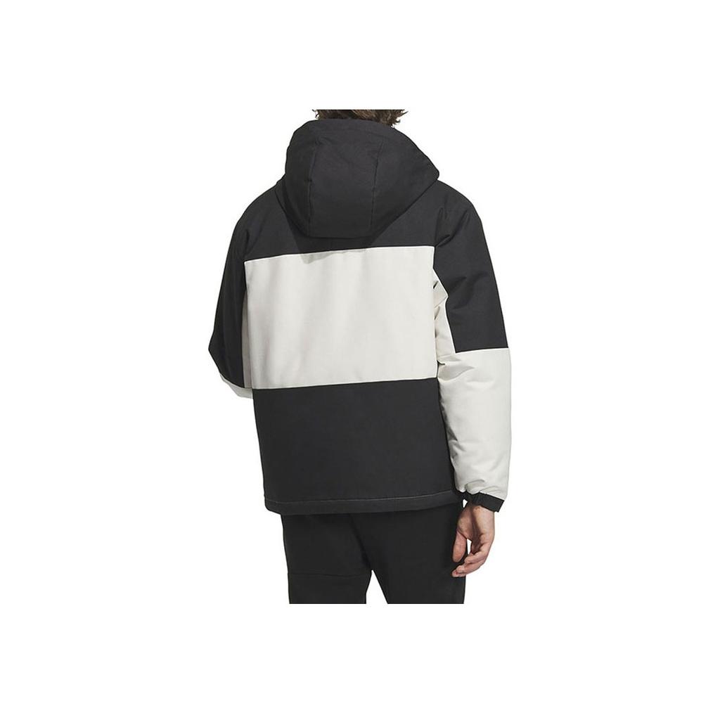 Adidas Casual Sports 530 Puffy Hooded Parka Down Jacket Men outerwear Black White IL8920