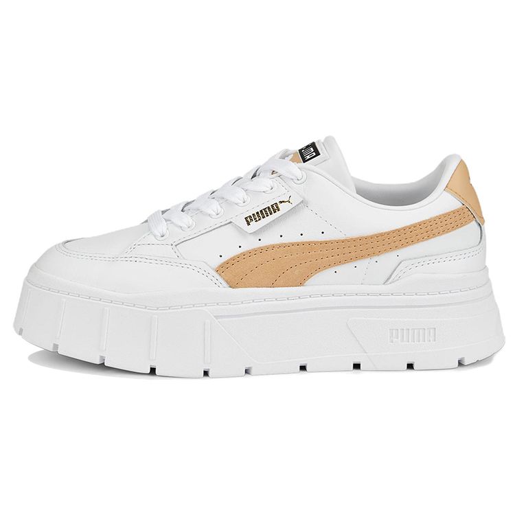 Puma Mayze Stack White Light Sand Women Sneakers 384363-03