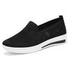 Women's Casual Shoes, Breathable Fly-knit Mesh Slip-on Shoes for Middle-aged and Elderly Mothers, Soft-sole Comfortable Slip-on Shoes.