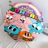Modelul Artă Desen Animată Lumea Uimitoare a lui Gumball, umbrelă cu pliere automată, design portabil și pliabil, 8 spițe, un cadou de Crăciun sau de ziua de naștere.