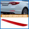 1 пара лівого та правого задніх світловідбивачів бампера для Hyundai Sonata 2015-2017 92405-C1000 92406-C1000 Червоні Автоаксесуари