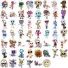 52PCS Dandys World Stickers Colorful Painted Cute Cartoon Animation Cup Laptop Mobile Phone Luggage Decoration Stickers