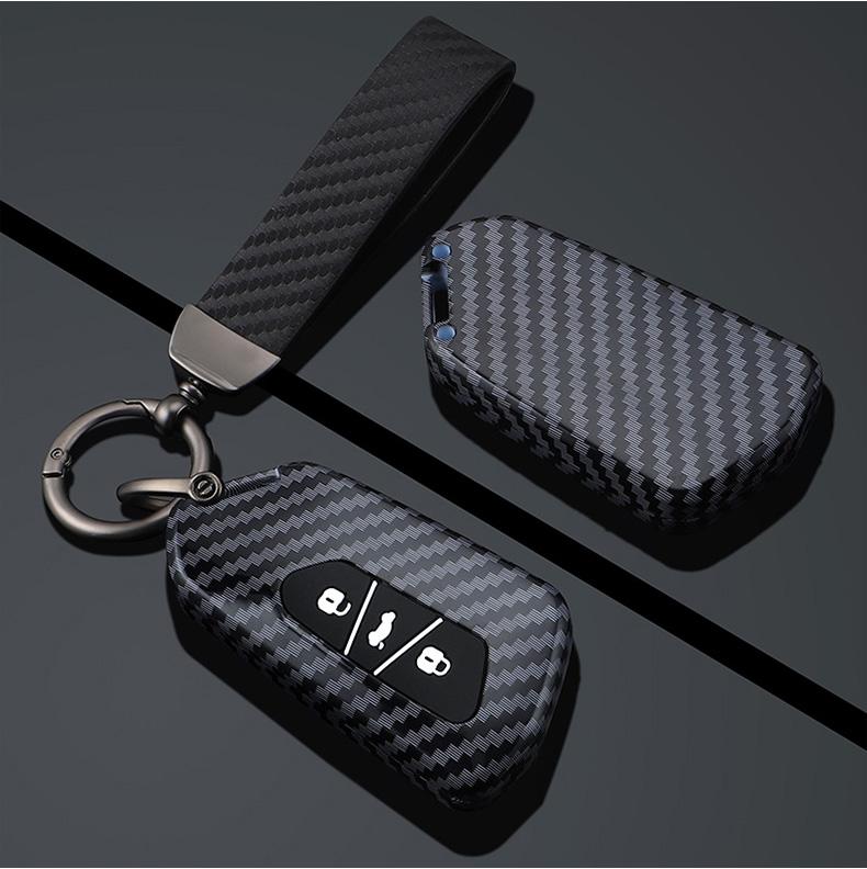 Carbon Fiber Car Key Case Cover For Vw Volkswagen Golf 8 Mk8 Cupra Skoda Octavia A8 Seat Leon Mk4 Kodiaq Seat Ateca Accessories