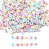 50pcs 7x7mm Acrylic Cubes Constellation Beads For DIY Jewelry Making Necklace Bracelet