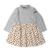 [Children's Clothing] Moujonjon (Moojeongjeong) Teleco High Neck Floral Print One-piece Dress 80cm-140cm M60304
