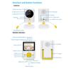 2.4Inch Wireless Intercom Night Video Baby Monitor Music Display Babysitter Baby CameraA