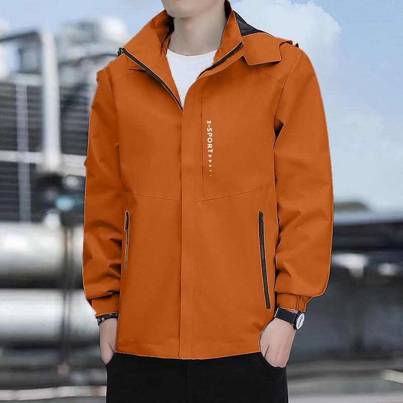 ROMON Men's Fashion Casual Waterproof Windbreaker Jacket