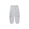 Li Ning Daily Prosperity Series Loose Fit Printed Knit Sports Pants Men Bottoms Gray AKLU231-3