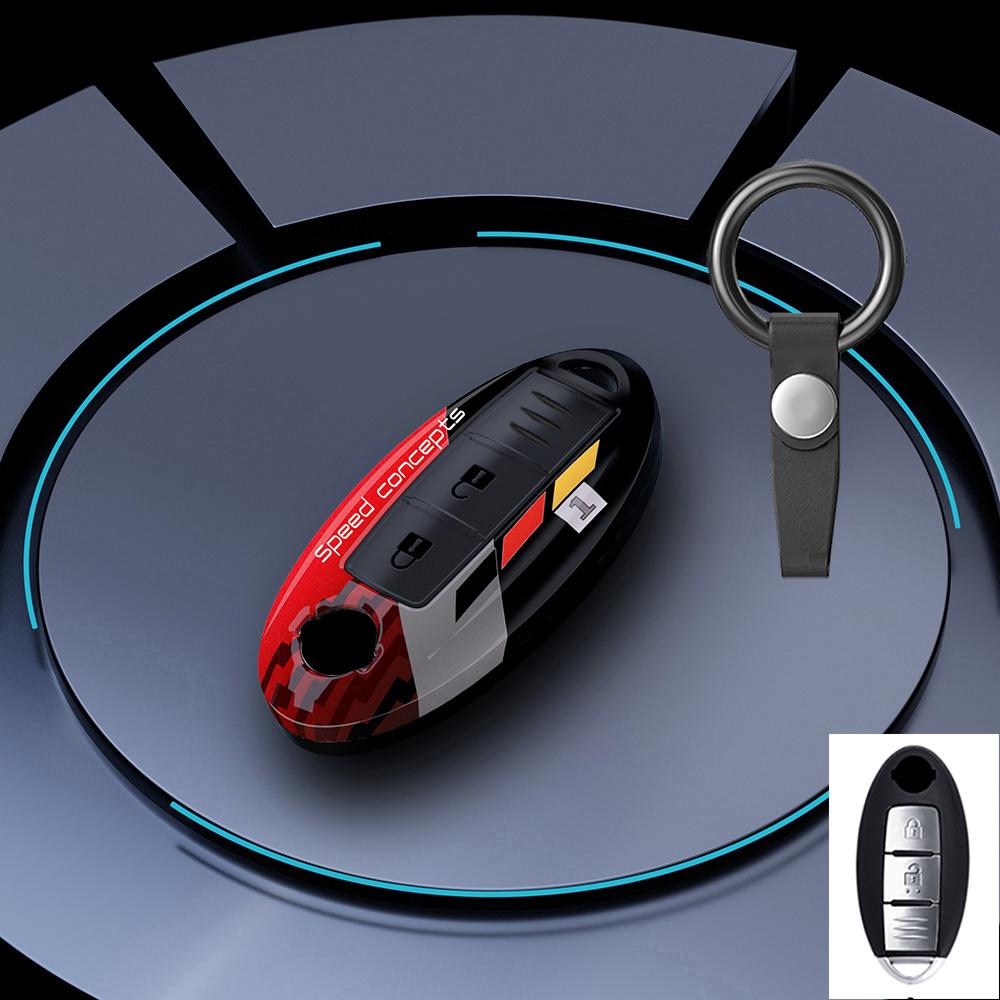 Graffiti Auto Key Fob Cover Case Fit For Nissan Leaf Micra Qashqai J11 J10 X Trail T32 Versa Note Patrol Key Fob Remote Case Auto Accessory