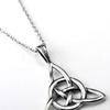 Sterlingsilber Vintage Hexenknoten Anhänger Halskette Keltischer Knoten Kreuz Glücksknoten Halskette Amulett Schmuck Geschenk