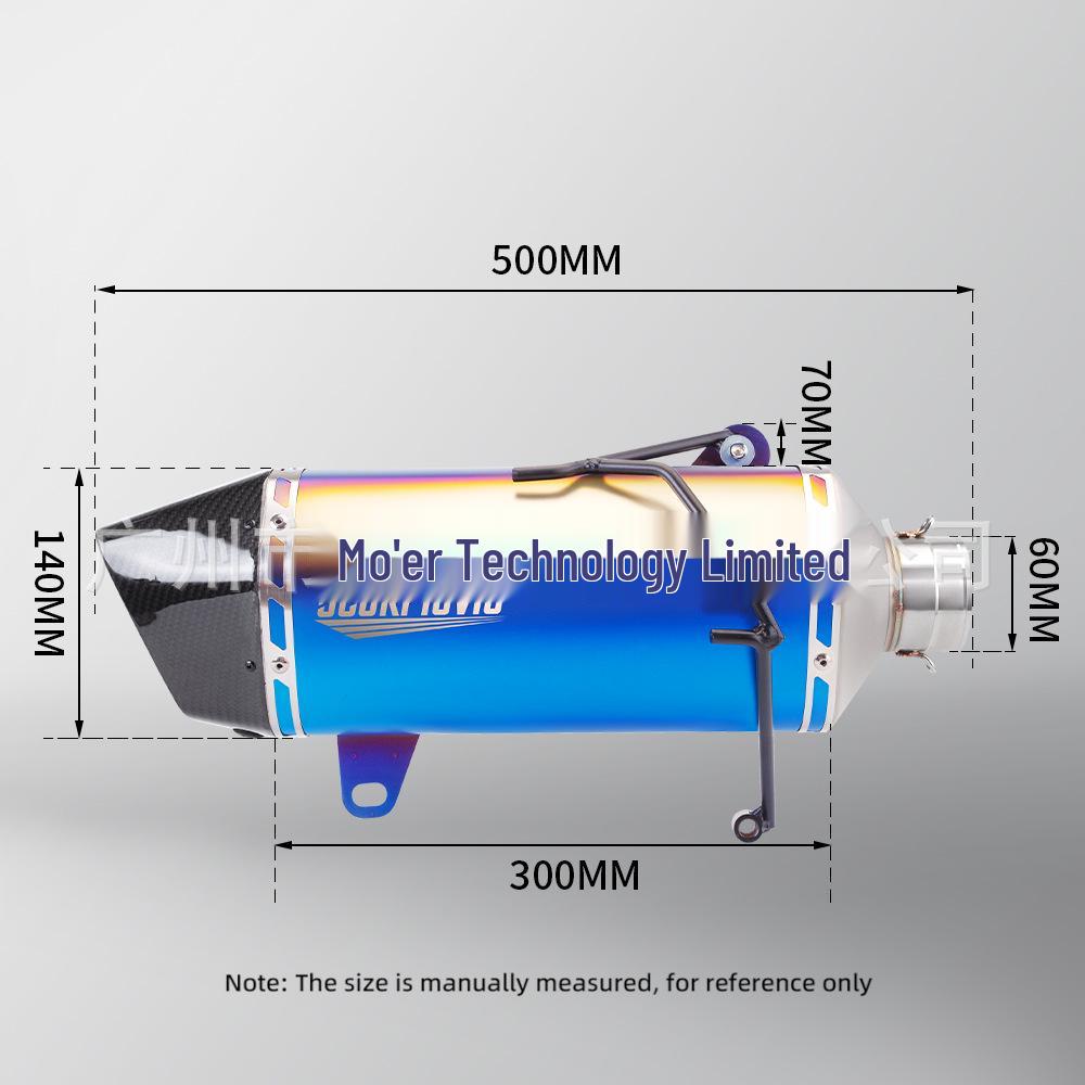 C400 SR4 Hong 350 Středový až zadní výfukový tlumič pro úpravu motocyklu