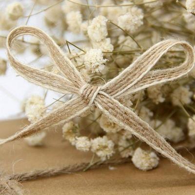 Fita de Juta Rústica com Renda - 10M/Rolo - Decoração para Casamento, Festa, Artesanato DIY de Natal, Embalagem de Presente