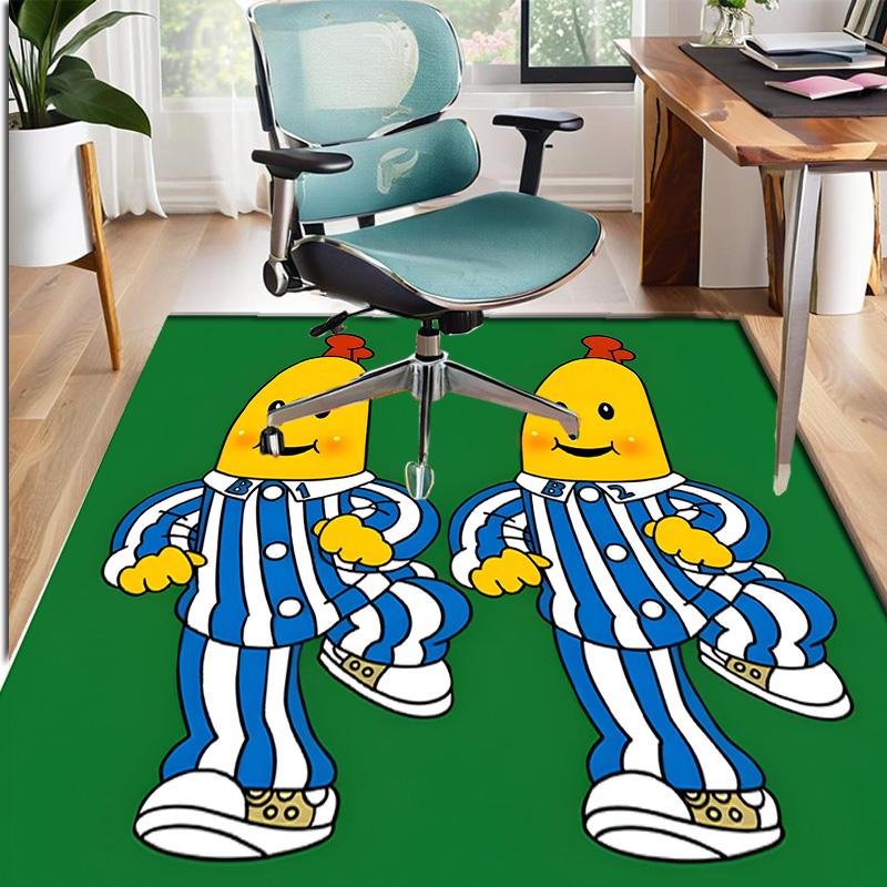 Bananas in Pyjamas Pattern Rug, Indoor/Outdoor Mat, for Picnic, Gameroom, Bedroom, Office, Living Room, Home Decor Carpet, Birthday Gift