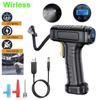 120W Handheld Air Compressor Wireless Inflatable Pump Portable Air Pump Tire Inflator Digital for Car Bicycle Balls