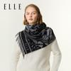ELLE Women's 100% Merino Wool Jacquard Scarf