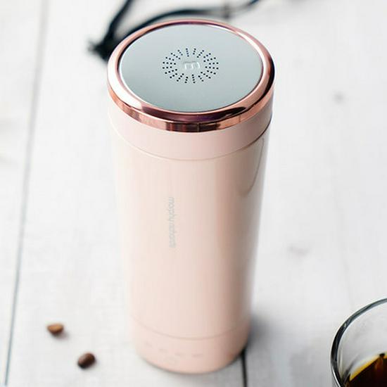 Mofei Portable Electric Heating Kettle - Mini Insulated Travel Cup for Office Use.