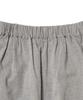 Cotton Bell Waist Belt Shirred Skirt - Melange Gray