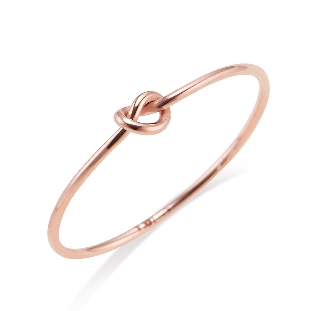 14K Layered Friendship Ring Simple Twist