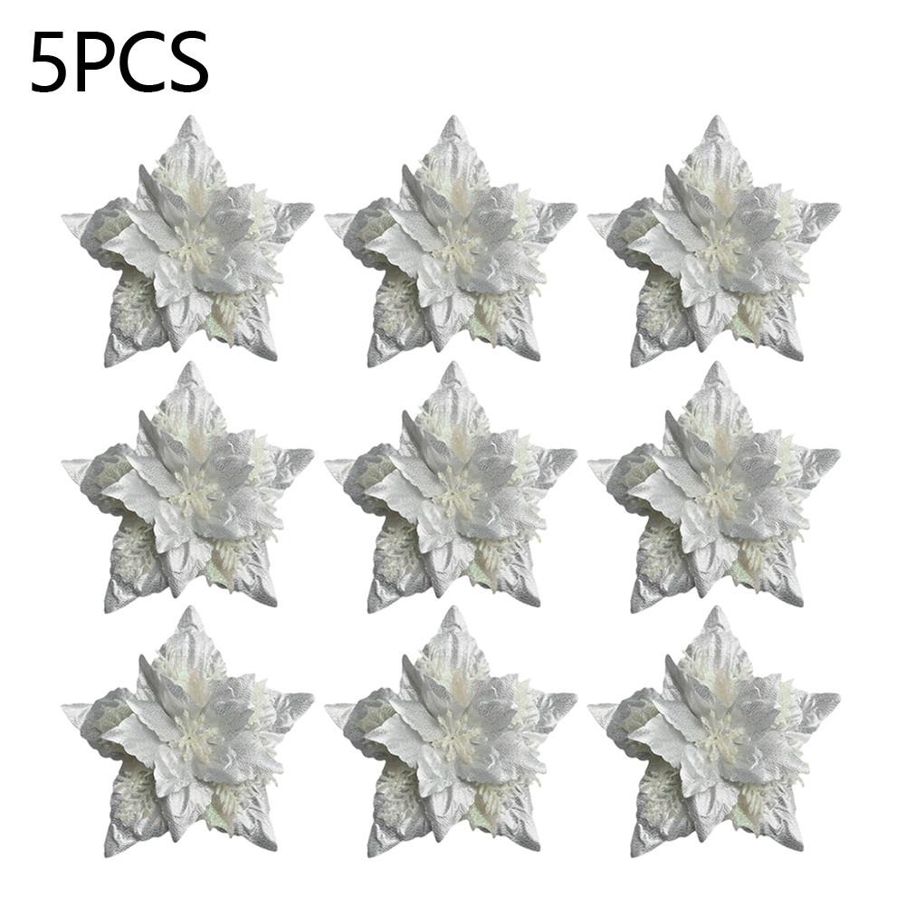 Weihnachtsblumen Party Baum Weihnachten Glitzer Hängende Weihnachtsstern Weihnachten