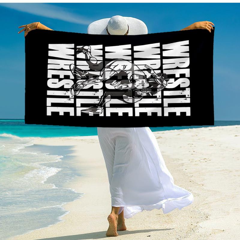 Wrestling Mode Strandtuch: Ideal für Sommerabenteuer Weich, saugfähig und schnell trocknend geeignet zum Schwimmen und Baden