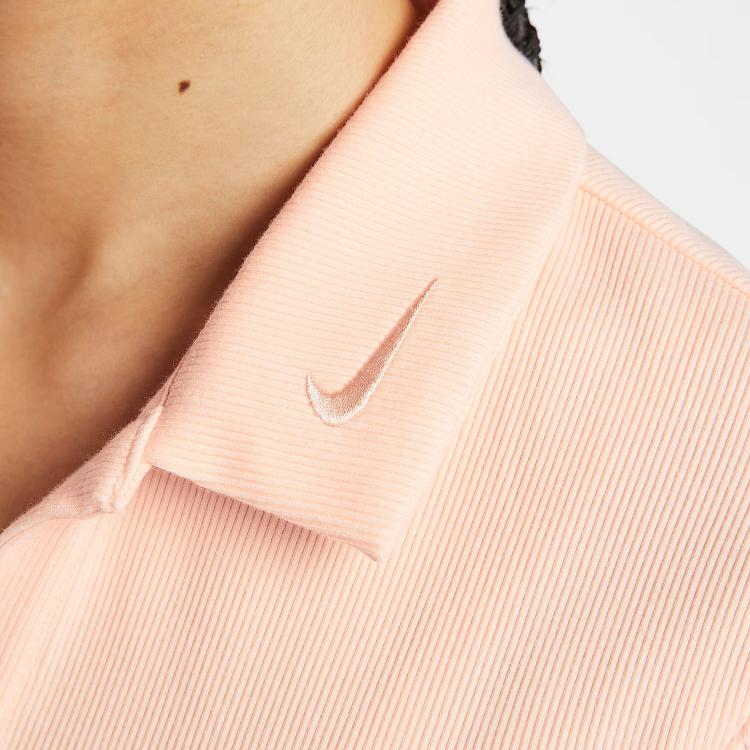 Nike Sportswear Polo Soft Slim Fit Short Sleeve T-Shirt Women Tops IM3393-664