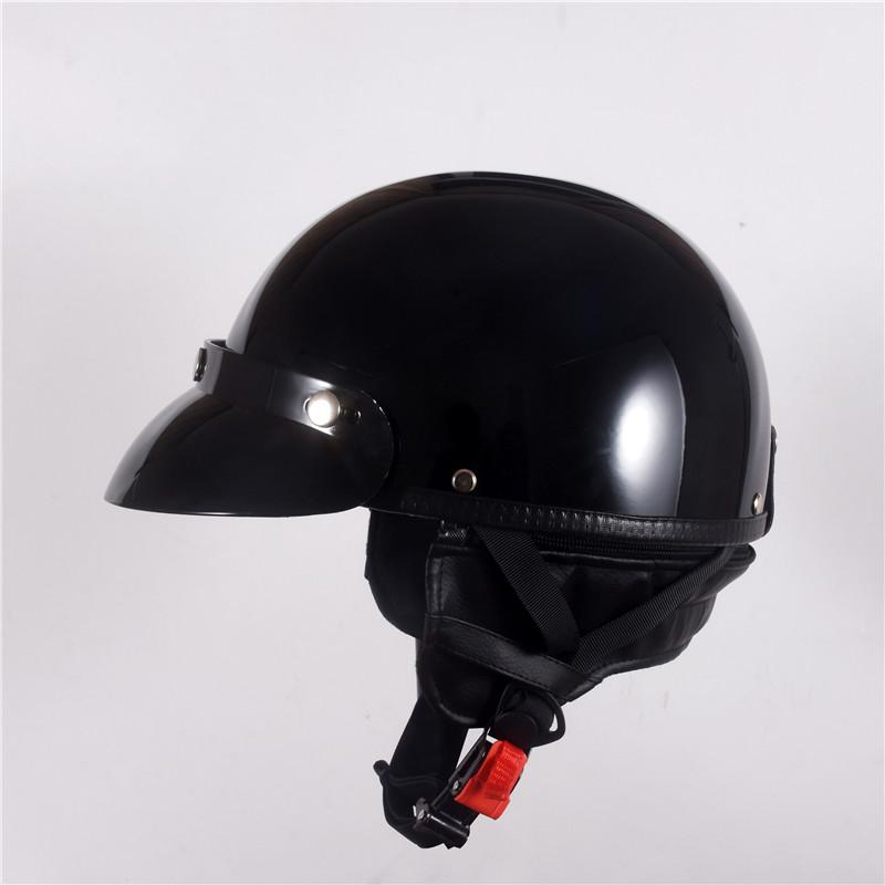 2025 Vintage Half Face Motorcycle Summer Helmet Retro DOT Certified with Neckerchief for Motorbike Riding
