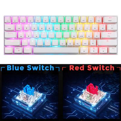 SK62 BT  Wireless Gaming Mechanical Keyboard 61 Keys RGB Backlight Red Switch Macro Drive