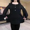 2025 Spring Plus Size Chiffon Lace Casual Shirt - Versatile Fashion for Middle-Aged Women