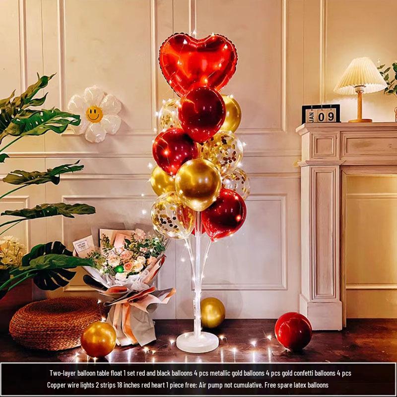 Luminous Balloon Floor Stand for Events: Birthday, Wedding, Anniversary, Party, and More.
