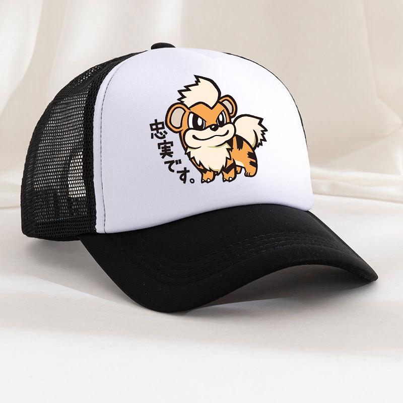 Summer Baseball Cap Cartoon Anime Figure Pokemoned Print Hat Boy Girl Breathable Kid Hat HipHop NetCap Kawaii Kids Toy Gift
