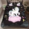 Dropship Unicorns Bed Linens Beding Dream Carton Unicorn Bedcover Set Thick Children Kids Ful King-Sized Dimensionsd Dimensions Warm Comforter Cover