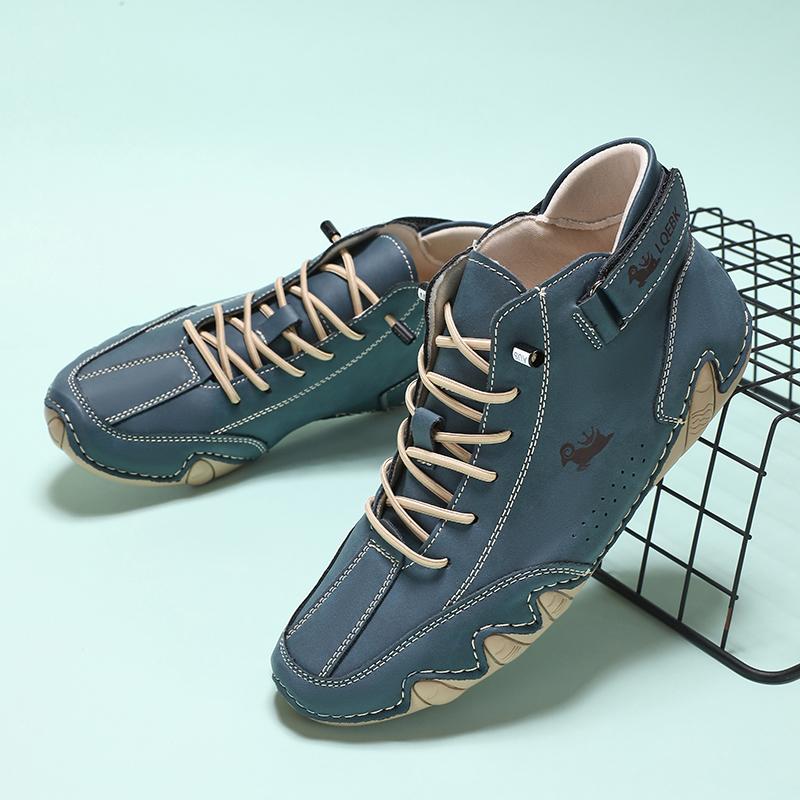 Women's High Top Sports Shoes Comfortable Lightweight Non Slip Walking Loafers Fashionable Lace Up Outdoor Bottomed Ankle Boots