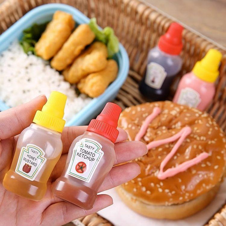 1pcs Mini Bottling Bottle Household Mini Seasoning Bottle Tomato Salad Honey Squeeze Bottle Sauce Bottle