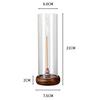 Modern Incense Holder Anti-Ash Flying Incense Burner with Removable Acrylic Ash Catcher for Home Decor Yoga Meditation