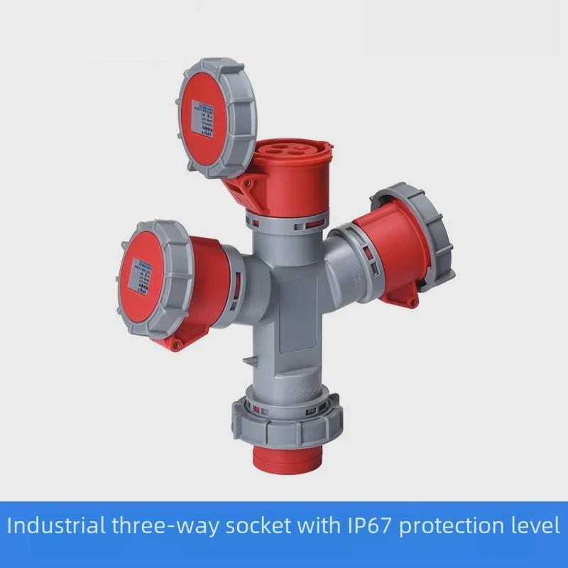 16A/32A Multifunction Waterproof Y-Type Docking Connector Plug & Socket