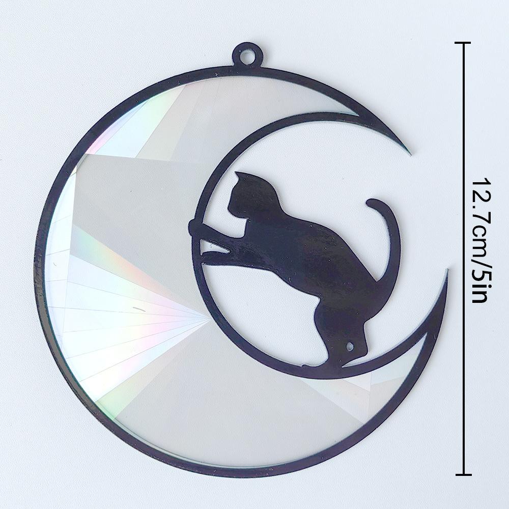 Colorful Acrylic Suncatcher Rainbow Prism Pendant Decorative Window Hanging Ornament For Home Garden Indoor Sunlight Decoration