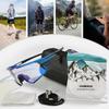 Neue photochrome Radsport-Sonnenbrille Professionelle Rennrad-Brille für Herren Fahrrad Winddichte Sandbrille Fahrradbrille UV-Schutz Antibeschlag