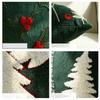 Christmas Throw Pillow Covers Xmas Tree Cushion Covers New Embroidered Pillowcase  Holiday Party