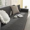 Pure Cotton Universal for All Seasons Sofa Cover Anti-slip Backside Cushion Living Room Solid Color Stitch Fabric Art Couch Mat