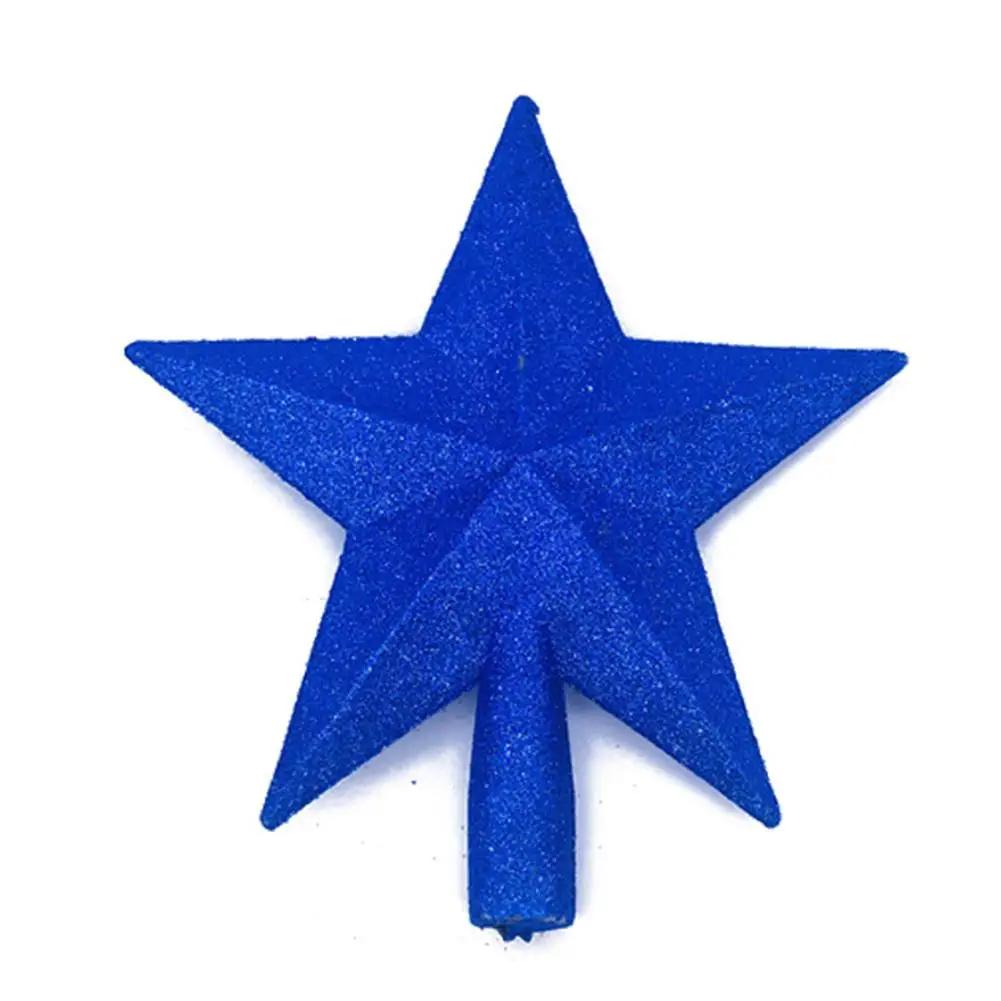 Christmas Holiday Tree Top Star With Glitter Finish Plastic Material 6 Inch Size Suitable For Tree Topping And Festive Use