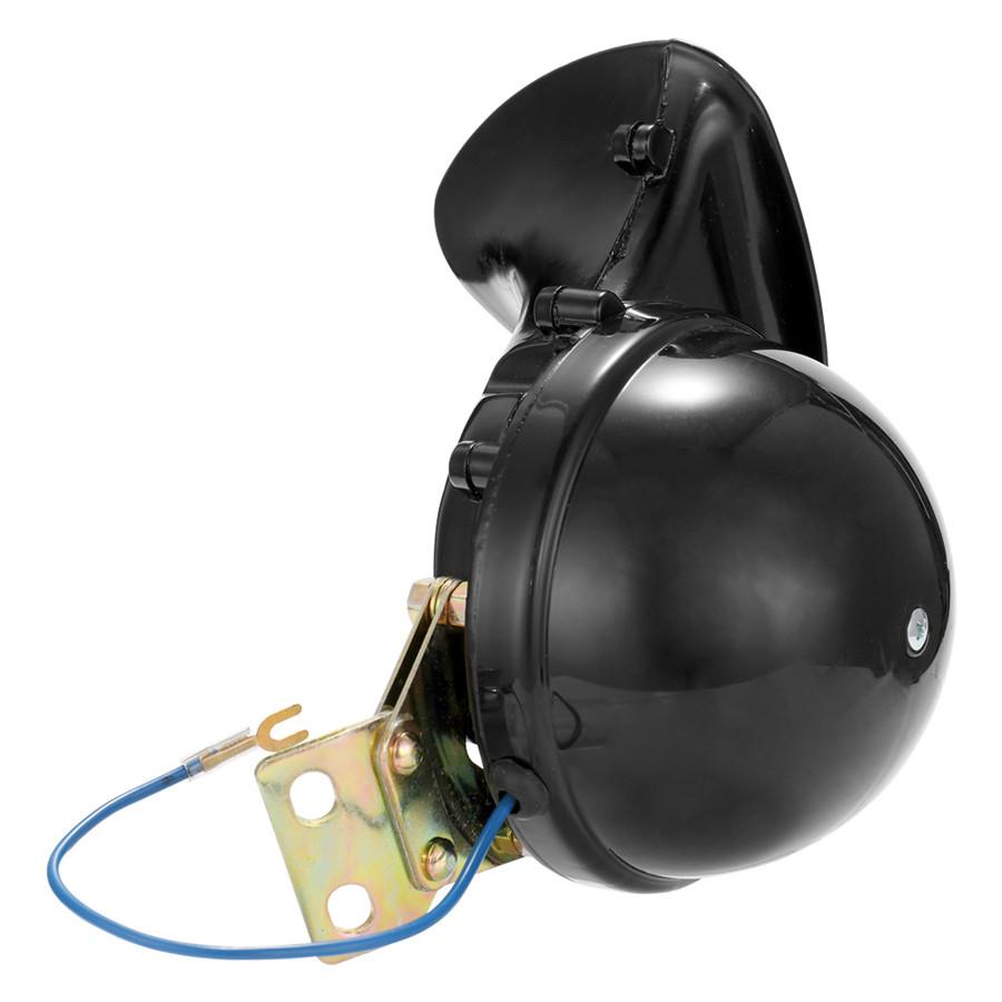 Car Styling Loud 300DB 24V Black Electric Snail Horn Air Horn Raging Sound For Car Motorcycle Truck Boat