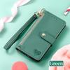 Crossbody Lanyard Wrist Strap Wallet with Card Holder Kickstand Phone Case for iPhone 16 15 Pro Max Plus Protective Cover
