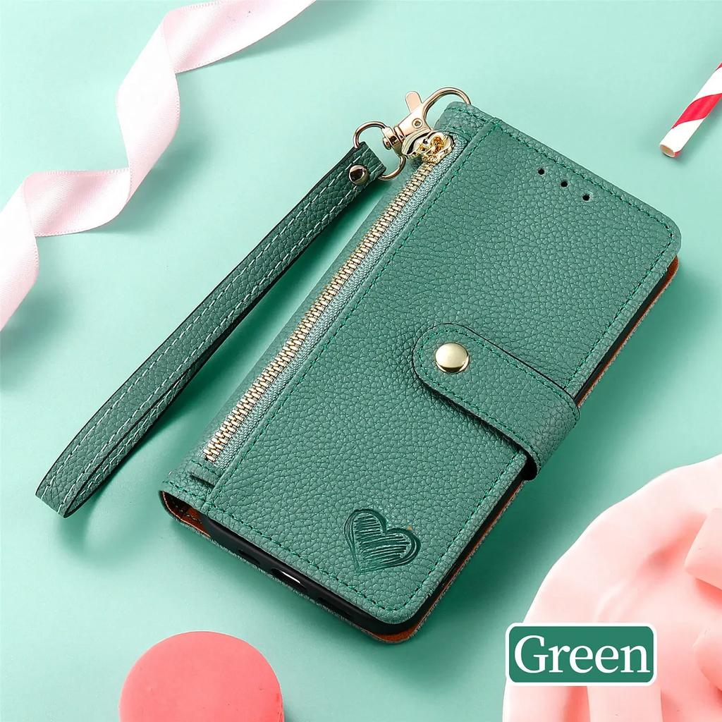 Crossbody Lanyard Wrist Strap Wallet with Card Holder Kickstand Phone Case for iPhone 16 15 Pro Max Plus Protective Cover