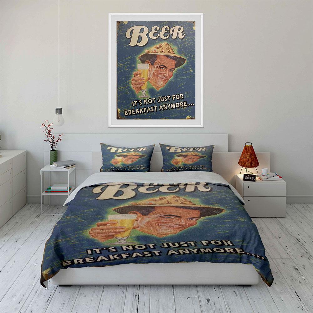 Man Holding Beer Glass. Bedding Sets Duvet Cover Sets Duvet Covers Pillowcases(1*Duvet Cover 2*Pillowcases Without Duvet Insert)
