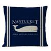 Home Decorative Navigation Blue Compass Anchor Pillow Cover Nautical Shell Fish Linen Pillow Case Mediterranean Cushion Cover