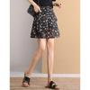 White Deer Whisper High-Waisted Minirock mit floralem Rüschenbesatz